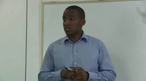 Close up businessman presenting Stock Footage 12366475