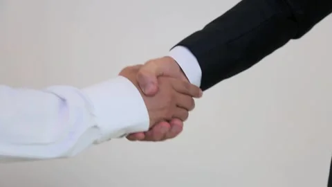 Close Up Businessmen Shaking Hands Vídeo Stock 346180530