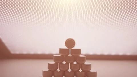 Close up on Button battery. Used in hearing aids. Stock Footage 143815762