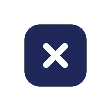 Close button black glyph ui icon 스톡 일러스트