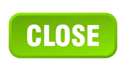 Close button. close square 3d push button Stock Illustration