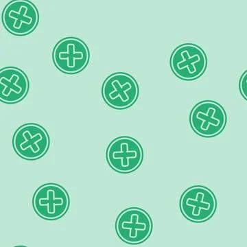 Close button glyph vector seamless pattern Stock Illustration