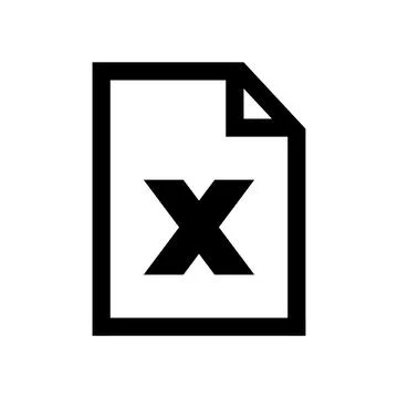 Close button icon for app interface with transparent background and clean design Ilustración de archivo