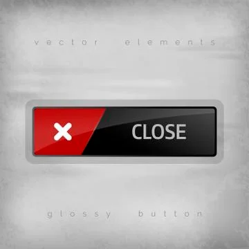 Close Button Stock Illustration
