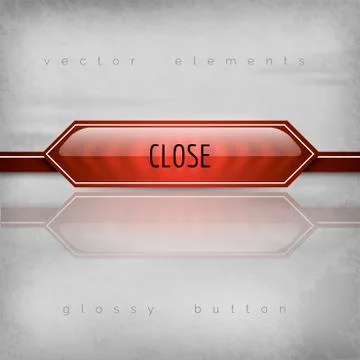 Close Button Stock Illustration