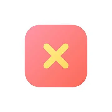 Close button pixel perfect flat gradient color ui icon Illustrazione stock