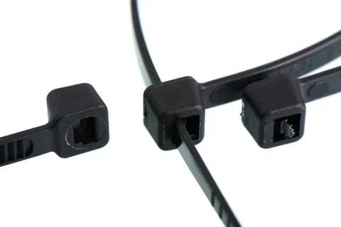 Close-up of cable tie head Stock Photos