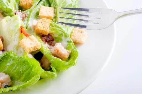 Close-up of caesar salad Stock Photos