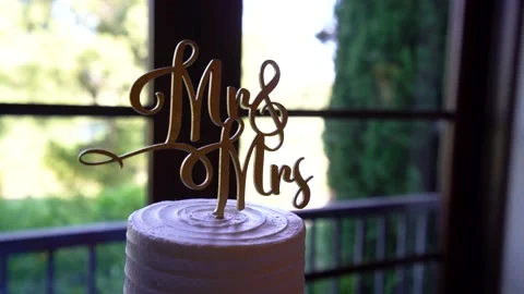 A close up of a cake Stock Footage 155454138