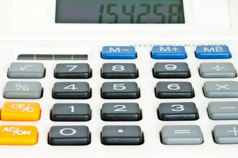 Close up Calculator Keypad Stock Photos