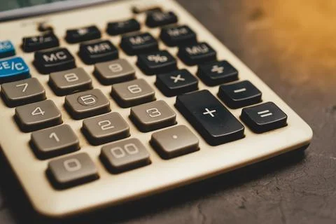 Close up of calculator keypad Stock Photos