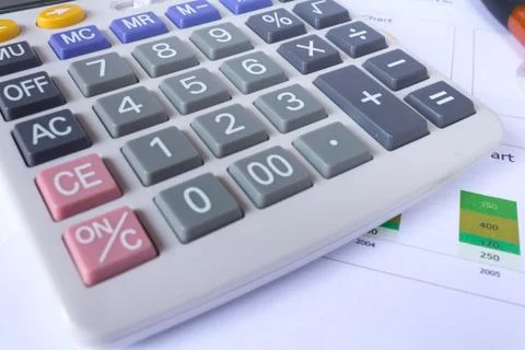 Close up calculator Stock Photos