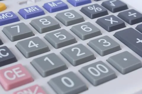 Close up calculator Stock Photos