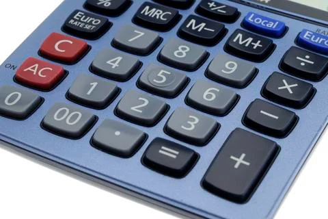Close up of a Calculator Stock Photos