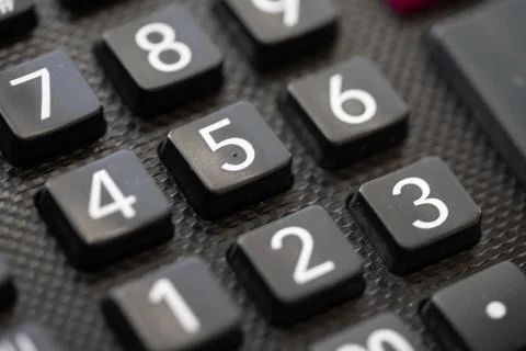 Close up calculator Stock Photos