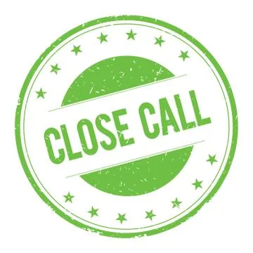 CLOSE-CALL stamp sign Stock Illustration