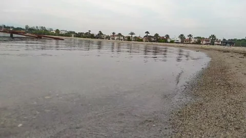 Close up calm lake waves, lo01 動画素材 131615526