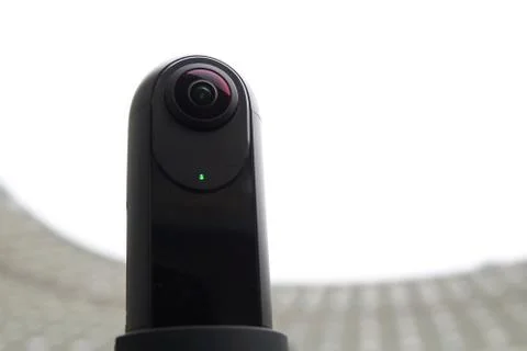 Close-up of the camera is 360 degrees. Stock Photos