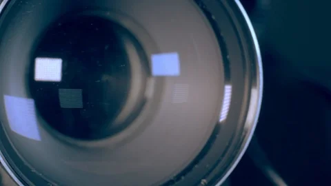 Close-up of camera lens Stock Footage 99740238