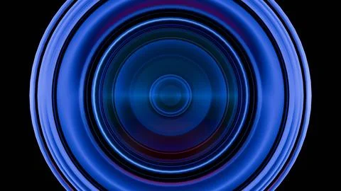 A close-up of a camera lens with multi-colored light painting effects, creati Stock Illustration