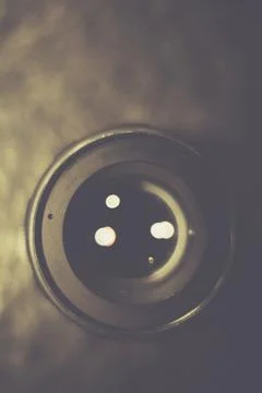 Close up of a camera a lens Stock Photos