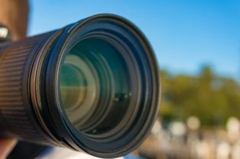 Close up of camera lense Stock Photos