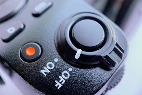 Close-up of the cameras shutter lever, iso sensitivity selection buttons, quick Stock Photos