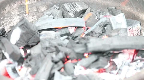 Close up of camp fire 库存影片 45620515