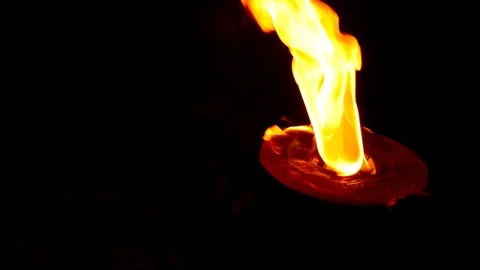 Close up of campfire flames Video stock 83737057