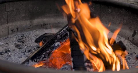 Close Up Campfire Stock-Footage 165245957