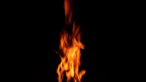 Close up of campfire at night Video stock 248526089