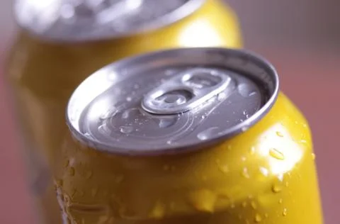 Close-up of a can Foto stock