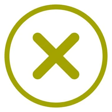 Close Cancel Cross Mark Circle Icon Vector Illustration Stock Illustration