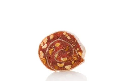 Close up of candied crystallized ginger candy piece. Stock Photos