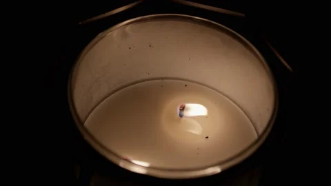 Close Up Candle Burning Stock Footage 170994634