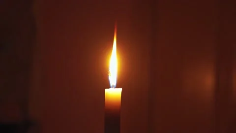 Close up of candle burning Stock Footage 233102816