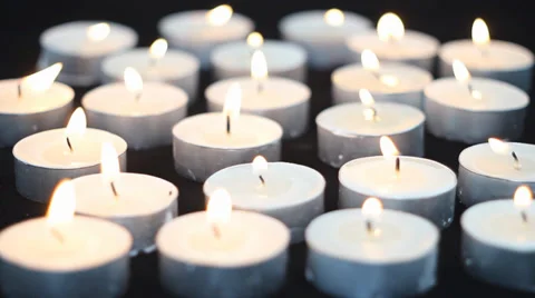 Close Up Of Candle Stock Footage 36097118