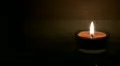 Close-up of candle on sauna HD Footage
