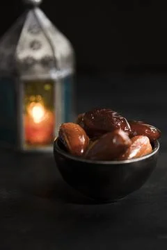 Close up candle snacks ramadan Resolution and high quality beautiful photo Stock Photos
