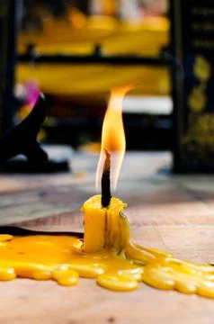 Close up of candle stick Foto stock