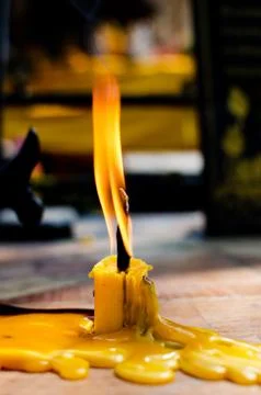 Close up of candle stick Stock Photos