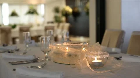 Close up candles decoration Stock Footage 24654842