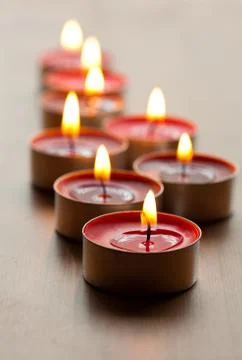 Close-up of candles Stock Photos