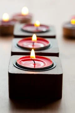 Close-up of candles Stock Photos