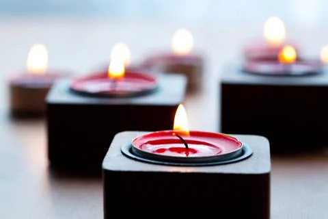 Close-up of candles Stock Photos