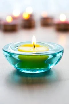Close-up of candles Foto stock