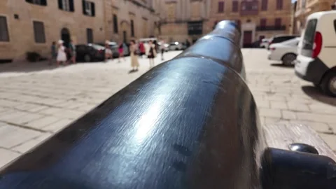 Close-up of cannon of Age of Discovery Stock Footage 317119192
