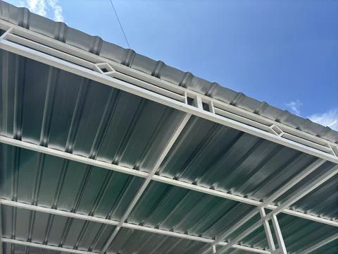 Close up canopy which is usually used in housing Stock Photos