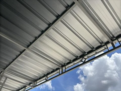 Close up canopy which is usually used in housing Stock Photos