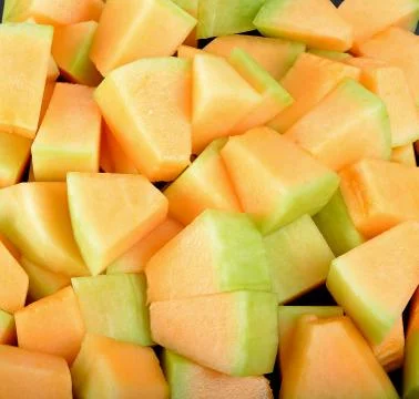 Close up cantaloupe melon background texture Stock Photos